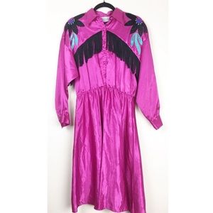 Lila Smitty Vintage Western Fringe dress - 10